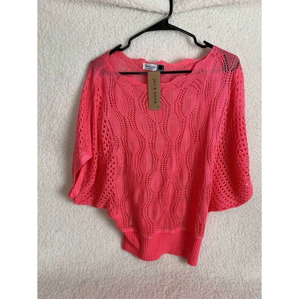Jon & Anna Women Pink Pullover Sweater Sz. S/M